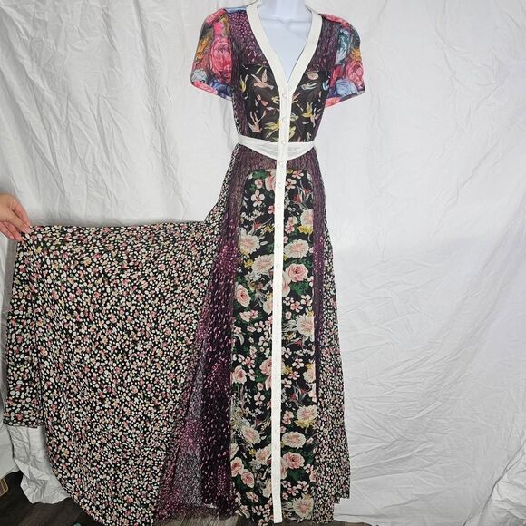 Anthropologie Byron Lars 90s witchy whismigoth a-line dress Size 2 - Picture 1 of 8